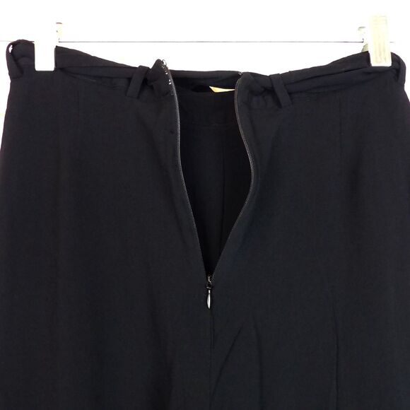 Reformation Pants Womens 8 Black Wide Leg High Rise Tie Belt Flowy Lined Boho - Picture 11 of 11